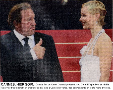 Depardieu favori du prix d'interprétation